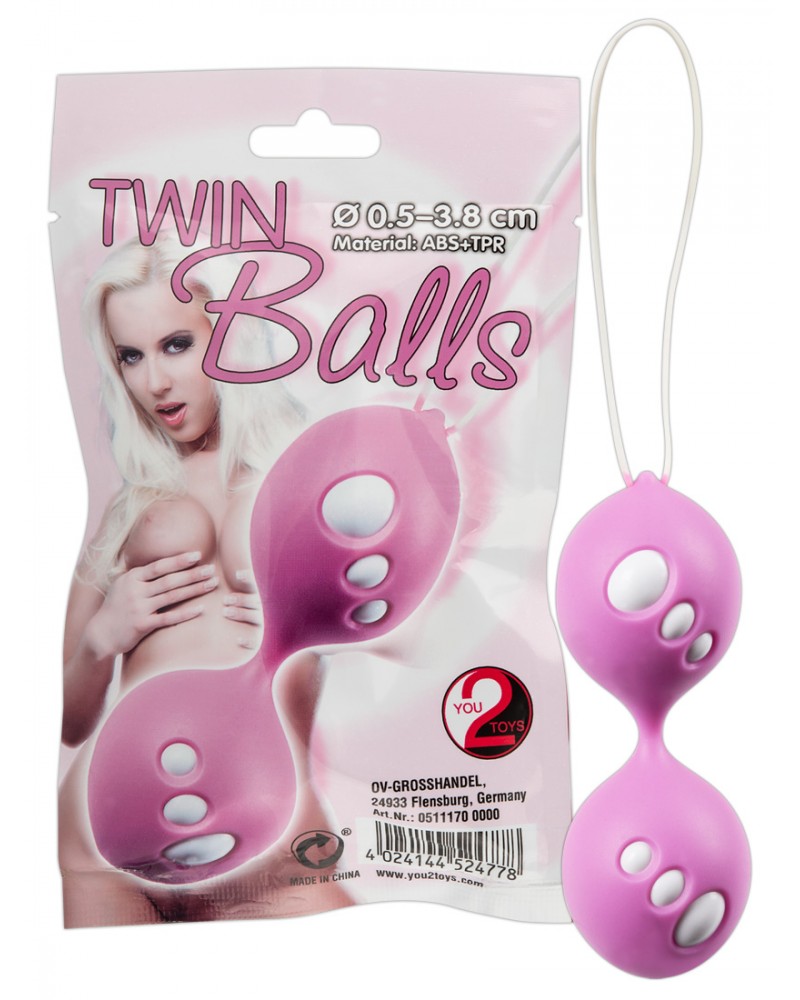 Twin Balls - gésagolyó duó (pink) Gésagolyó