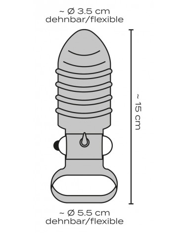 Cock Sleeve - vibrációs péniszköpeny Férfias kényeztetés