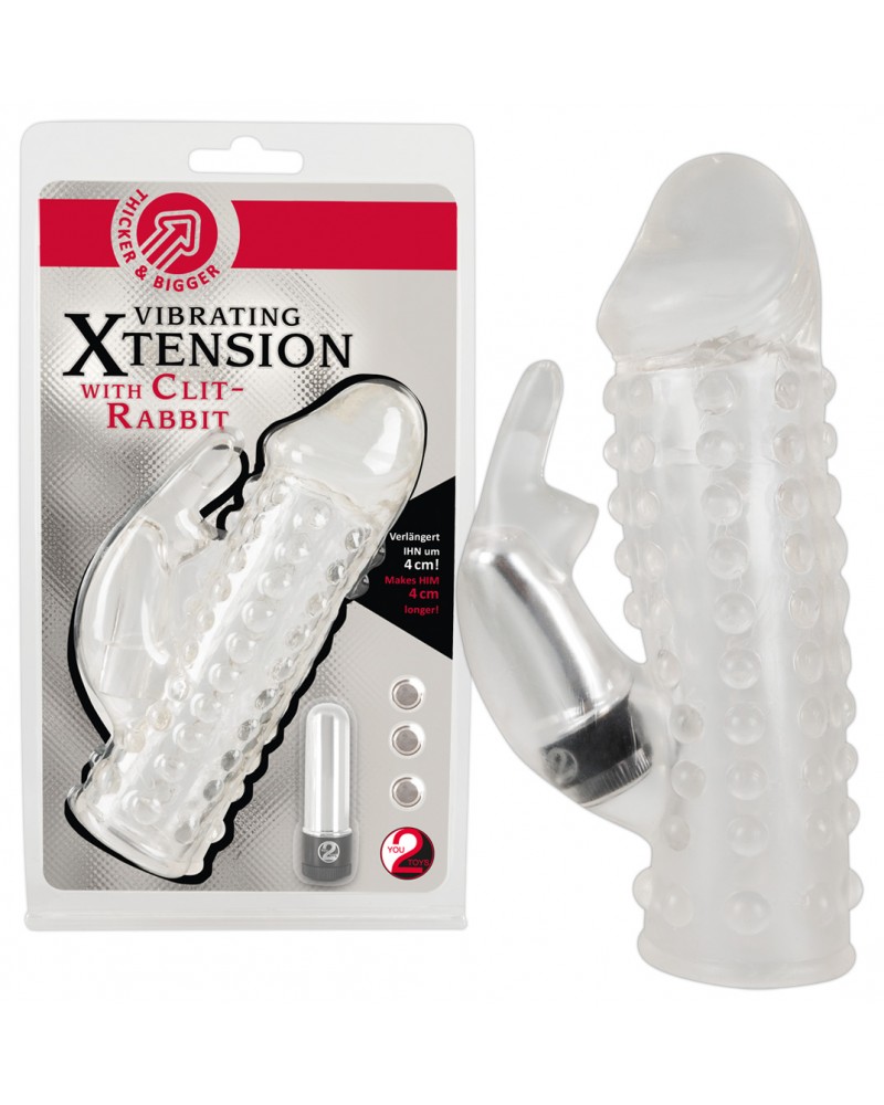 Xtension - nyuszis vibro péniszköpeny Vibrátorok