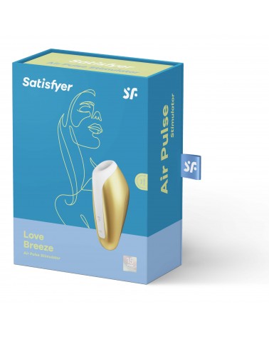 Satisfyer Love Breeze - okos, akkus, vízálló csiklóizgató vibrátor (arany sárga) Vibrátorok