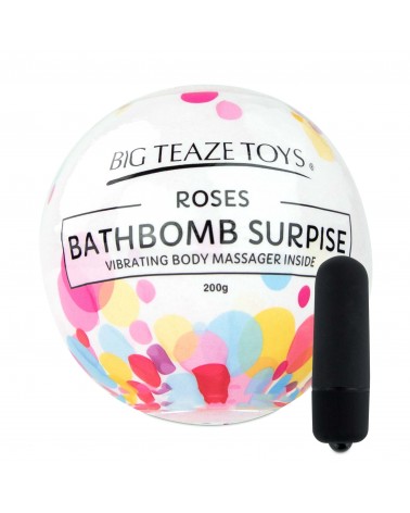 Big Teaze Toys - fürdőbombába rejtett minivibrátor (rózsa) Vibrátorok